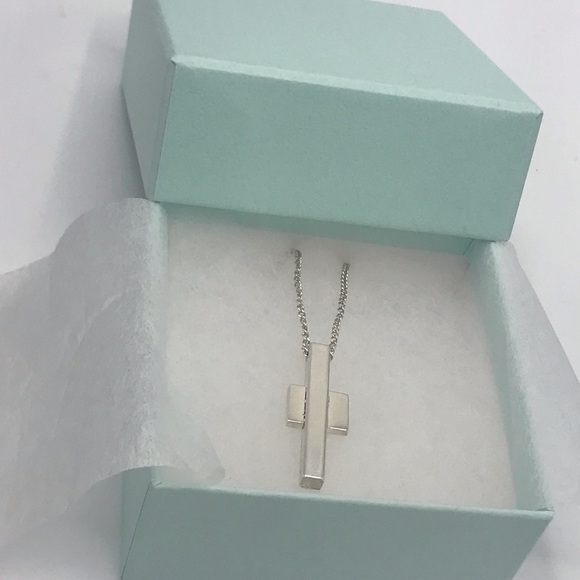 Authentic Gucci Sterling Silver Cross Necklace